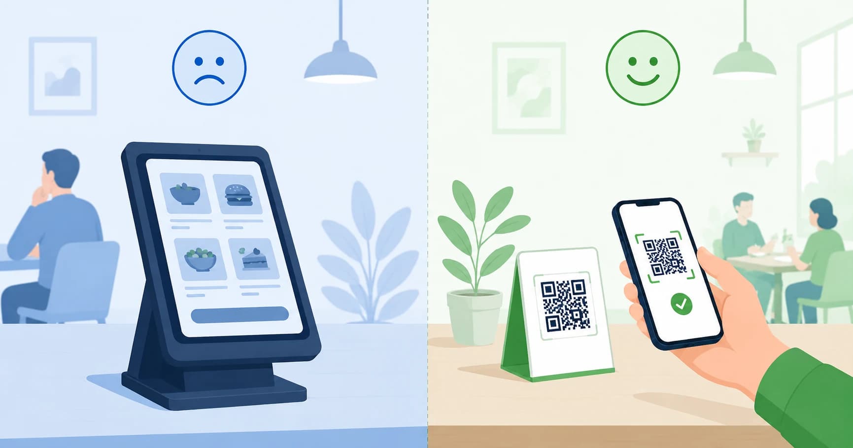 Comparison of TabletAPP and QR2App for QR code ordering in restaurants