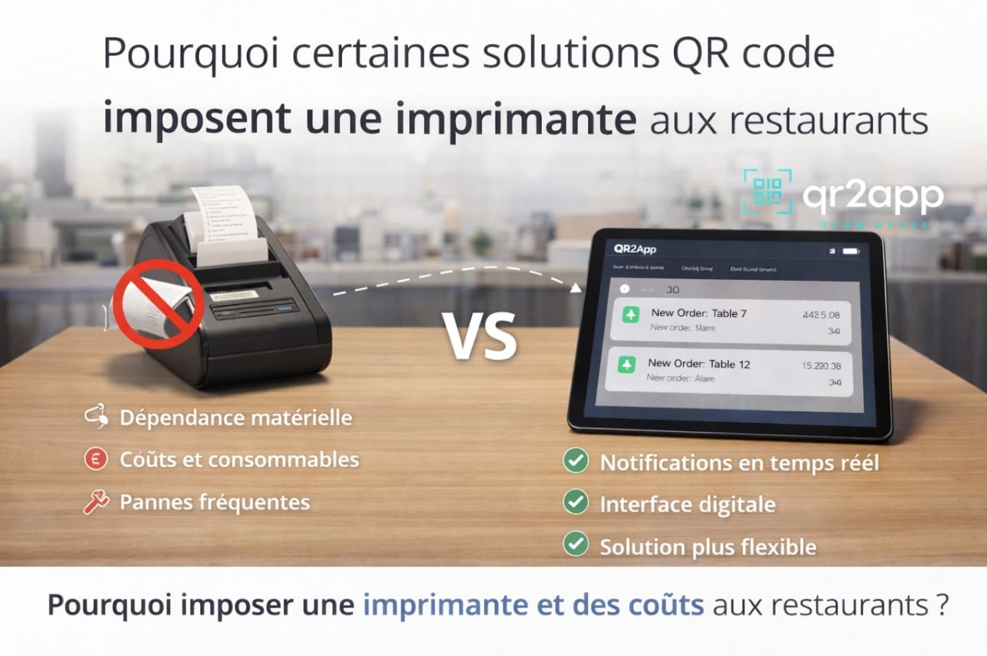 Notifications ou imprimante : quelle est la meilleure solution pour gérer les commandes restaurant ?