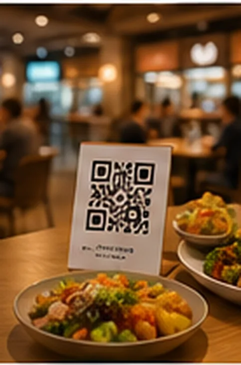 QR code for food court