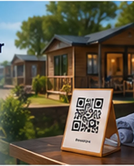 QR code for campsite and holiday resort